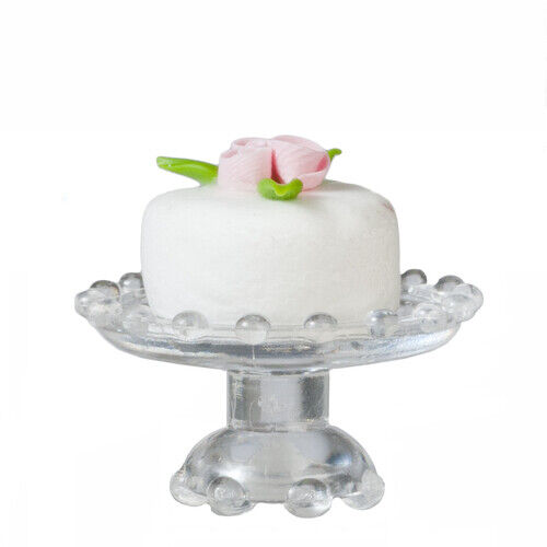Dollhouse Miniature Small Cake on Stand
