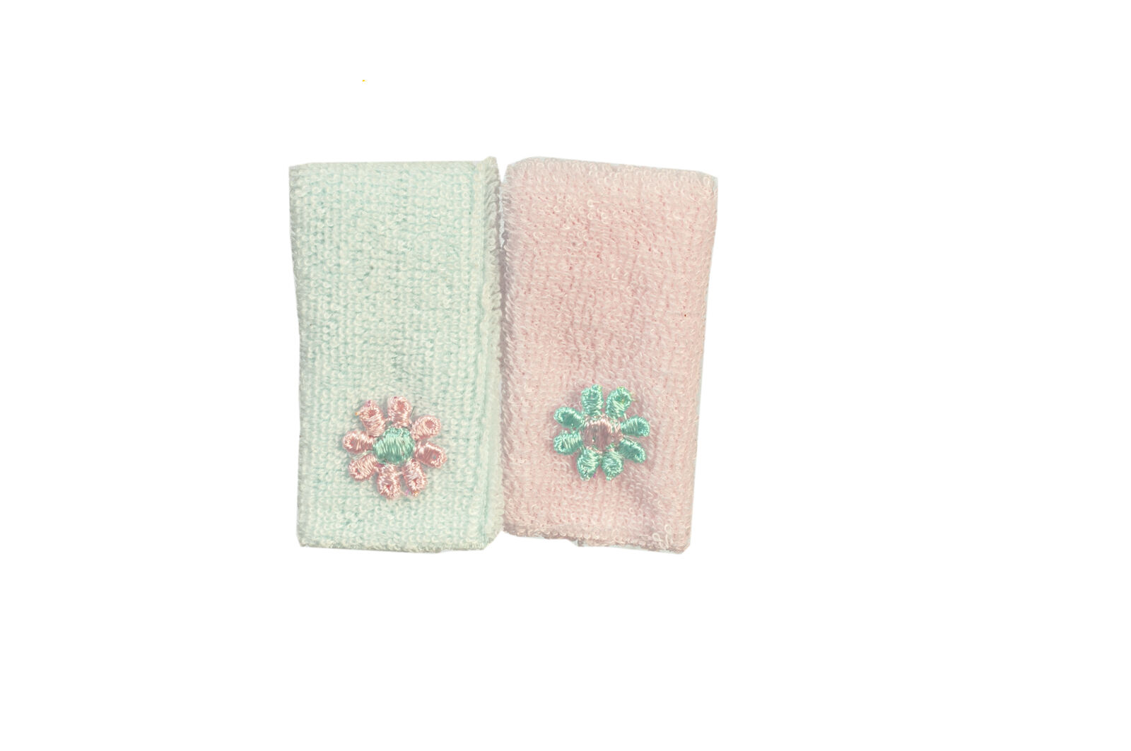Dollhouse Miniature Set of 2 Embroidered Towels