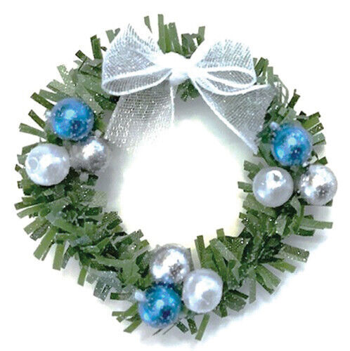 Dollhouse Miniature Elegant Holiday Wreath