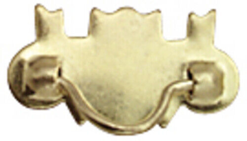 Dollhouse Miniature Brass Drawer Pulls, Set of 10