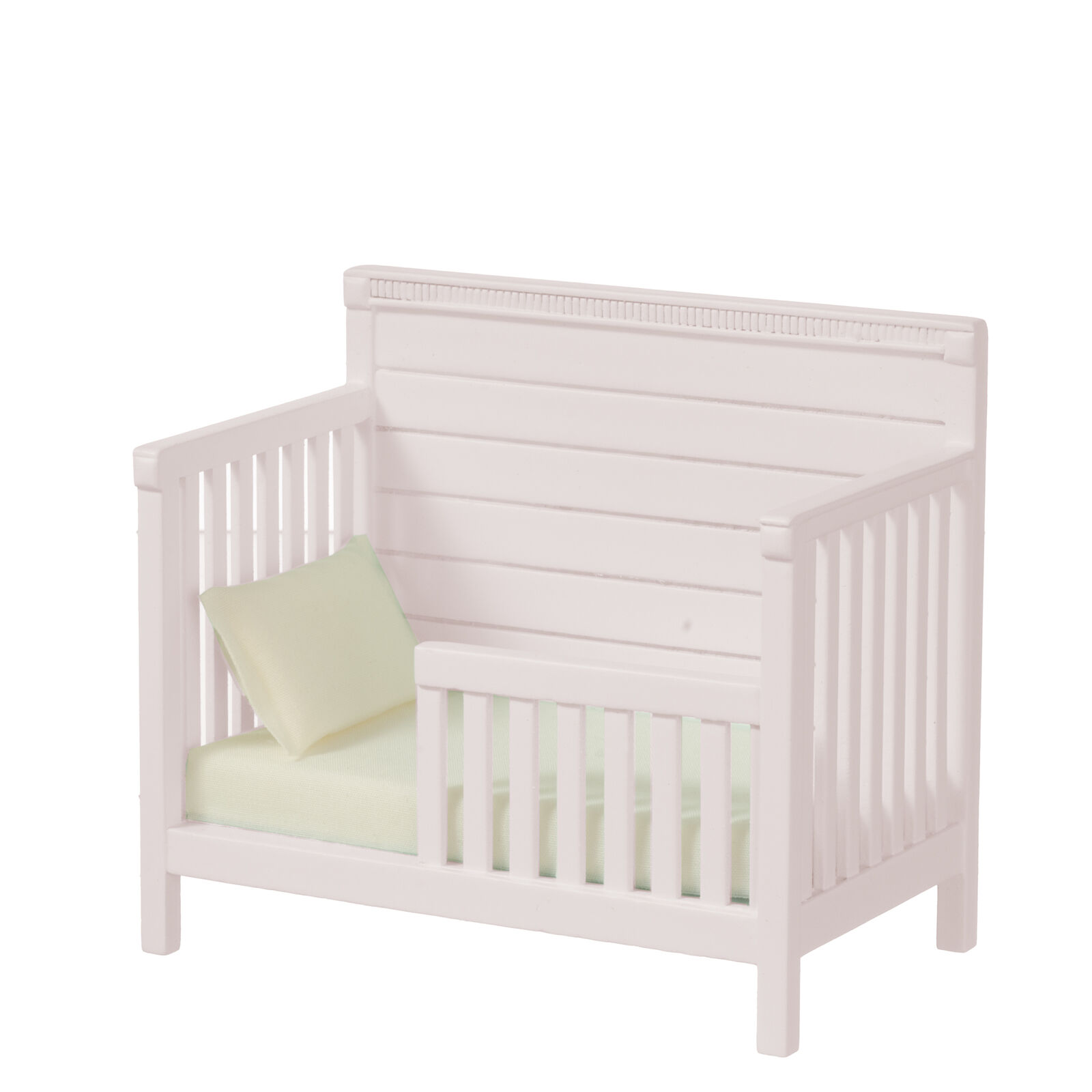 NEW From JBM - Dollhouse Miniature 20th Century Child's Cot in Pink