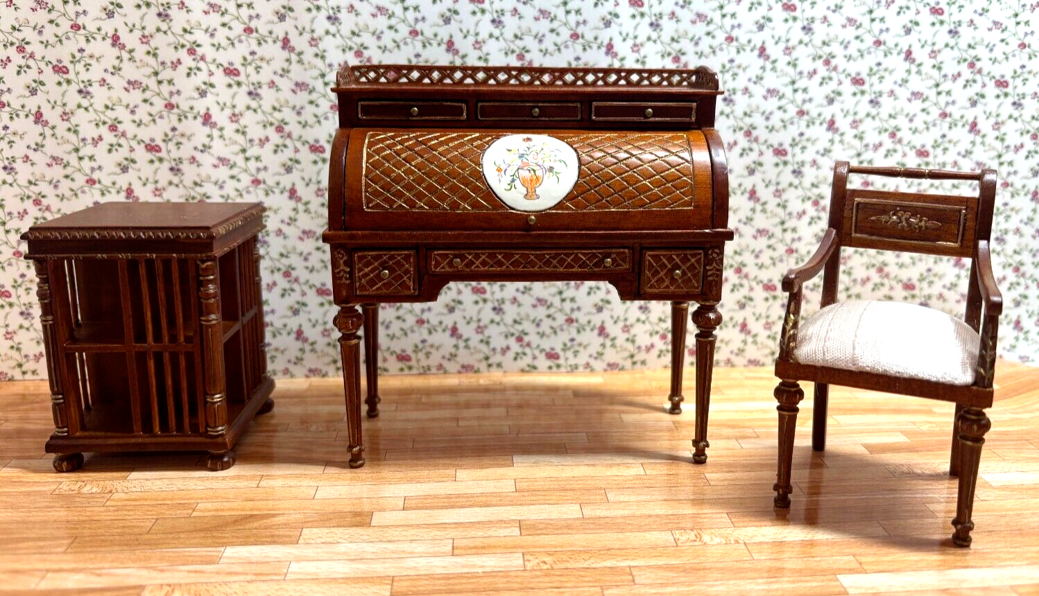 Dollhouse Miniature 3-Piece Library Set by Hansson