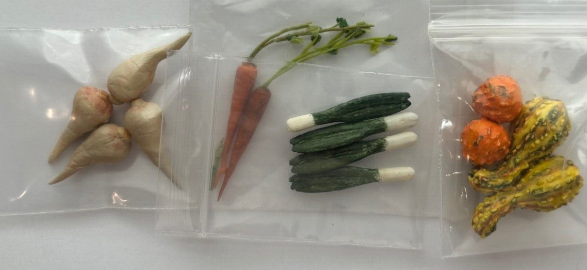 Dollhouse Miniature Set of Assorted Vegetables #5 by Falcon Miniatures