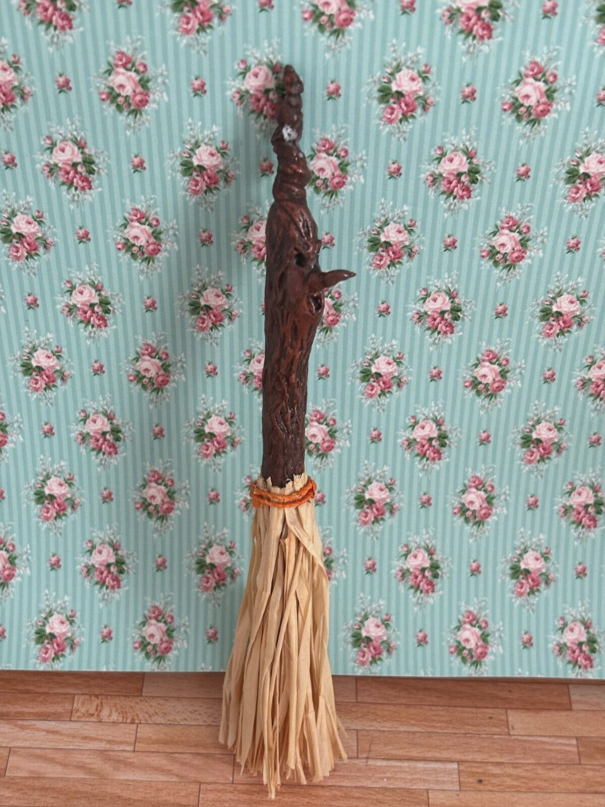 Dollhouse Miniature Spooky Broom Handcrafted