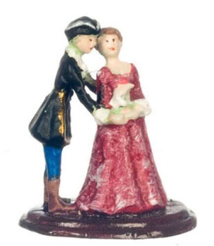 Dollhouse Miniature Figurine - Man and Woman Holding Hands by Falcon Miniatures