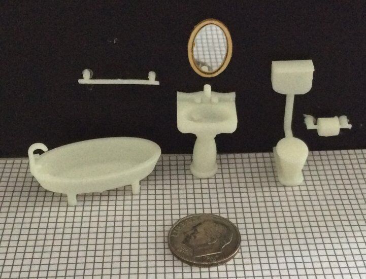 Quarter Inch Scale Bathroom Furniture Kit