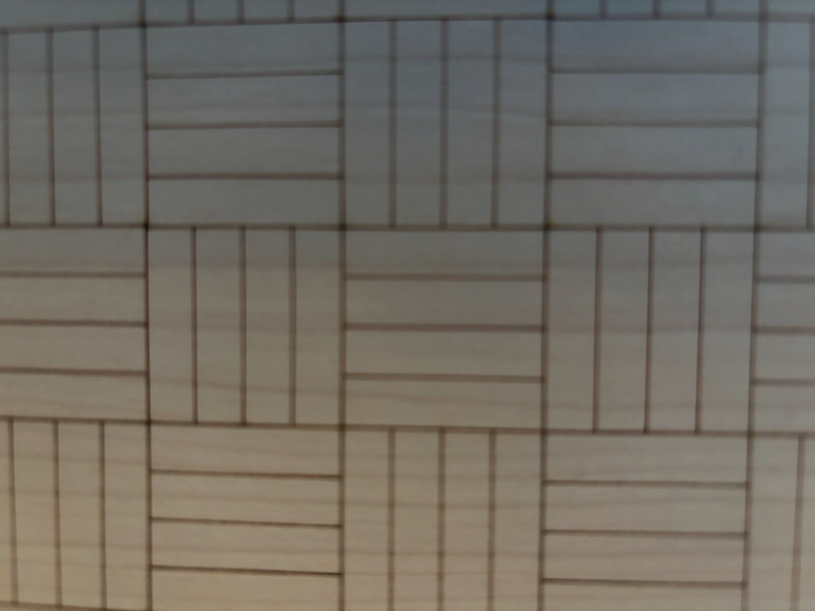 Dollhouse Wood Flooring Handcrafted - Black Walnut Parquet