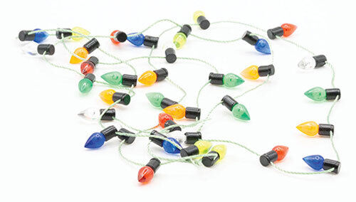 Dollhouse Miniature String of Christmas Lights, Nonworking