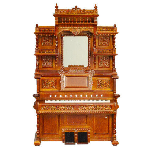 Dollhouse Miniature JBM Pump Organ in Walnut