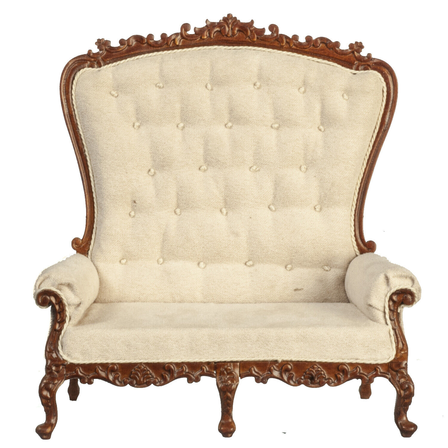 Dollhouse Miniature JBM High Back Baroque Settee