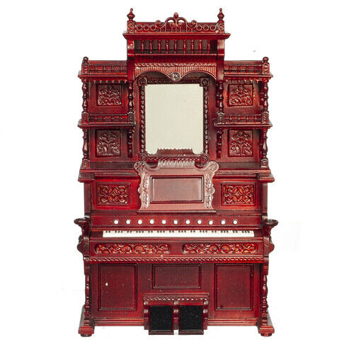 Dollhouse Miniature JBM Pump Organ in Mahogany
