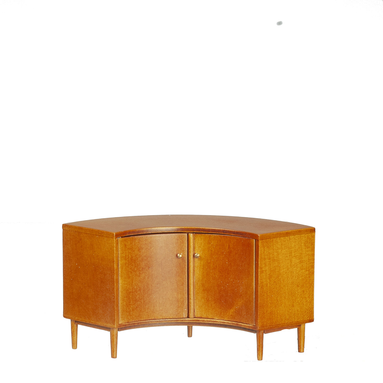JBM Dollhouse Miniature Mid Century Crescent Sideboard
