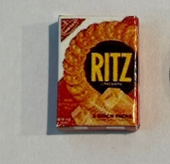 Dollhouse Miniature Box of Ritz Crackers - Handcrafted