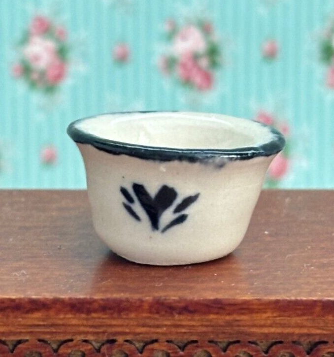 Dollhouse Miniature Handcrafted Pottery - Bowl #4