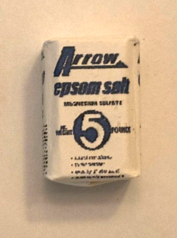 Dollhouse Miniature Epson Salt Bag- Handcrafted