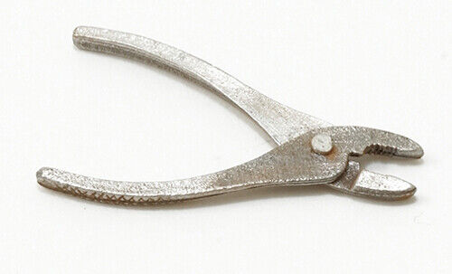 Dollhouse Miniature Silver Pliers by Sir Thomas Thumb