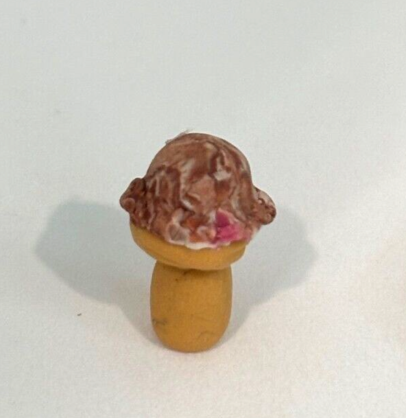 Dollhouse Miniature Chocolate Ice Cream Cone Handcrafted