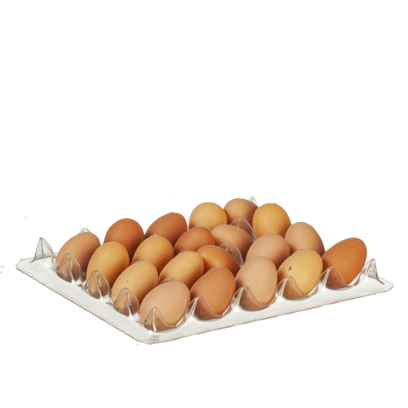 Dollhouse Miniature Brown Eggs on Pallet