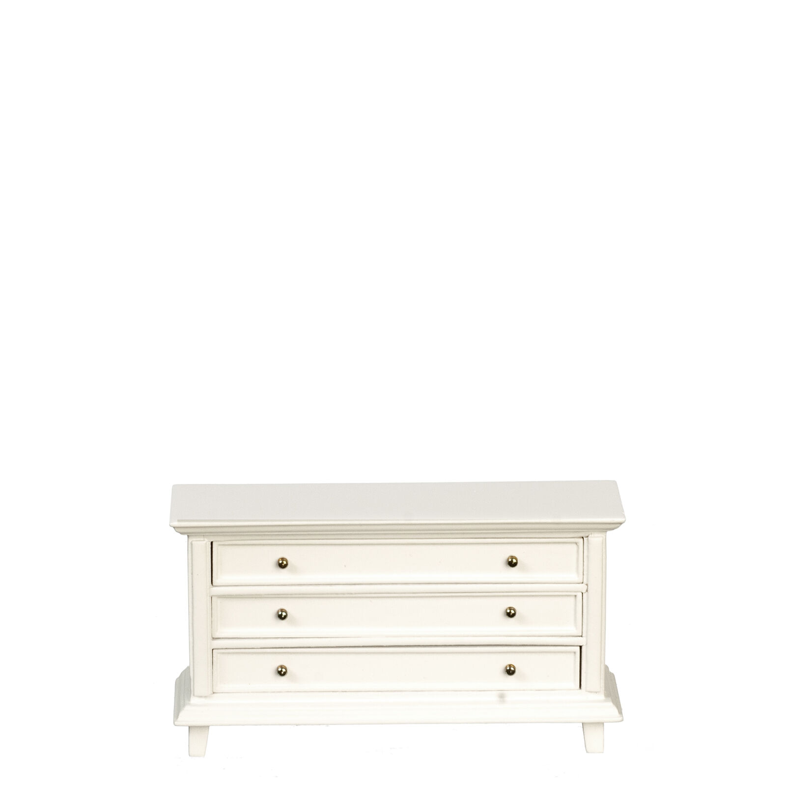 Dollhouse Miniature Country Dresser in White by JBM