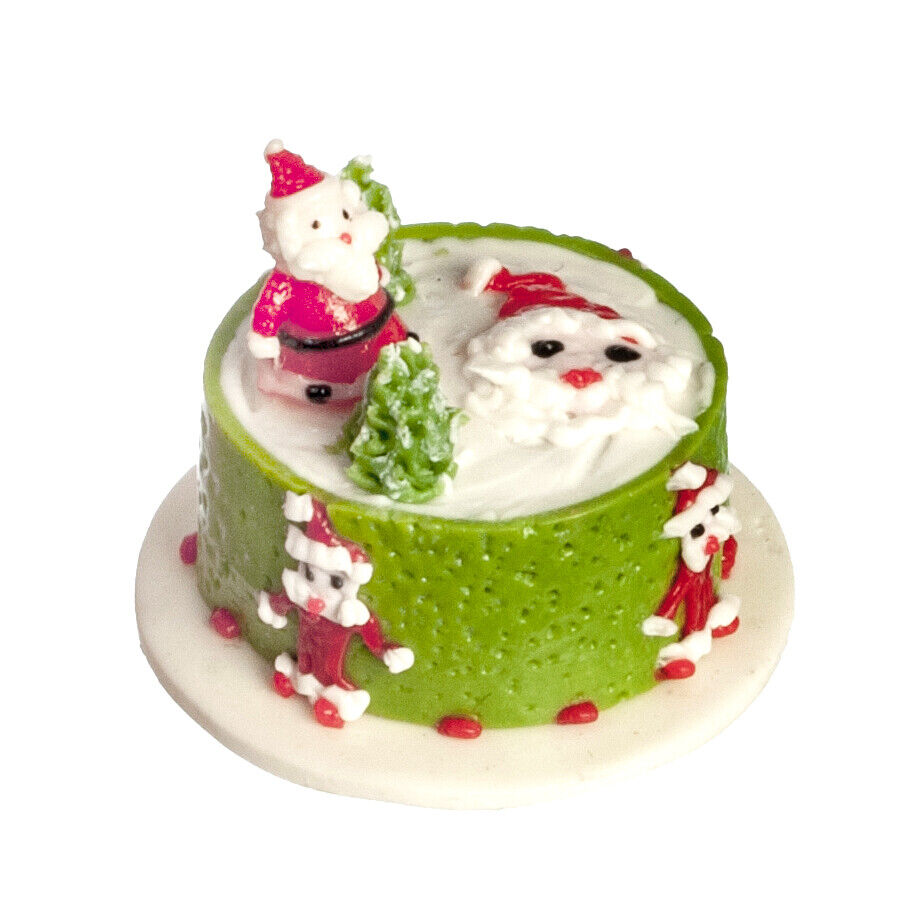 Dollhouse Miniature Christmas Cake