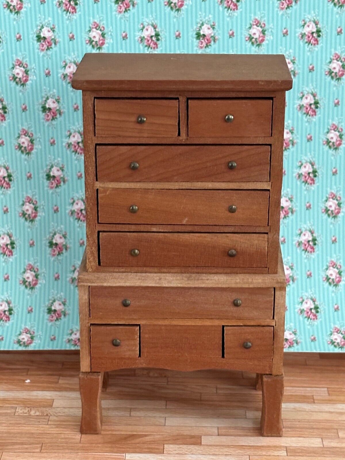 Dollhouse Miniature Wooden Highboy