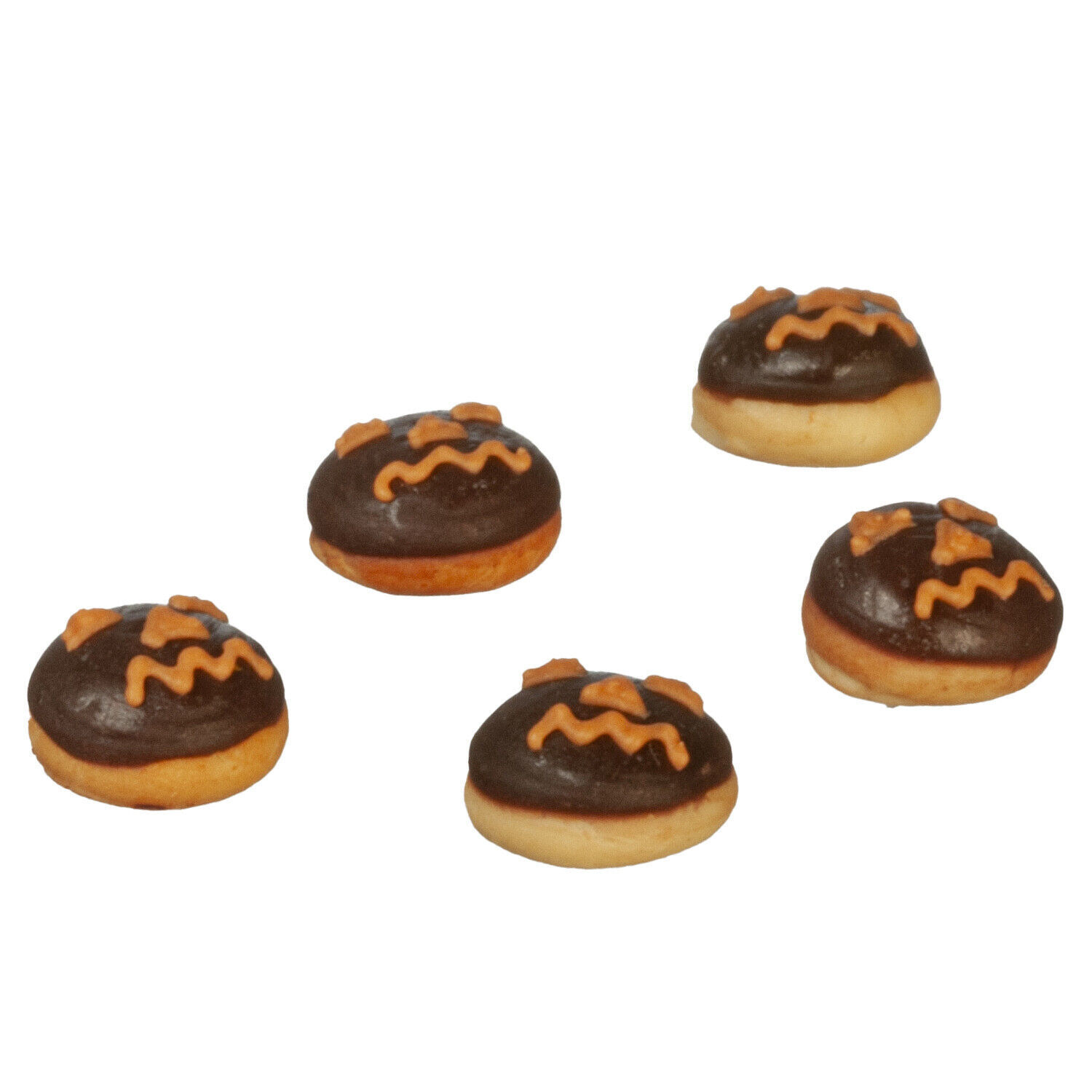 Dollhouse Miniature Halloween Donuts Set of 5