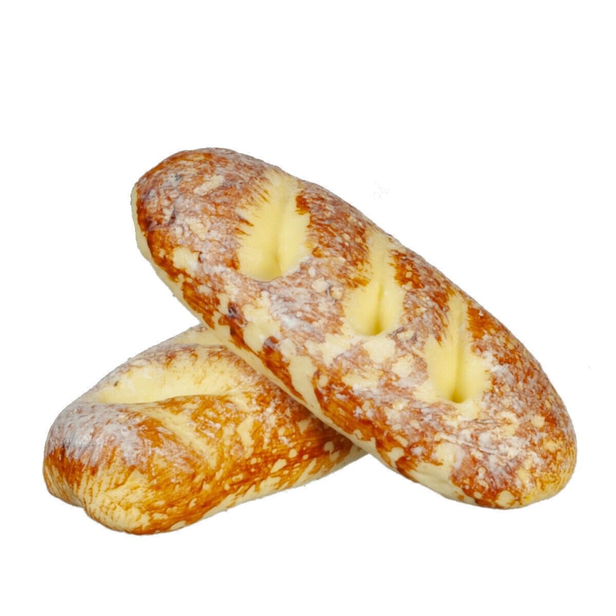 Dollhouse Miniature French Bread, Set of 2