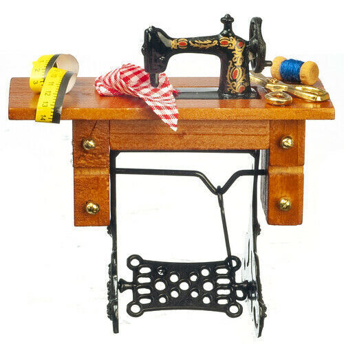 Dollhouse Sewing Machine with Accessories