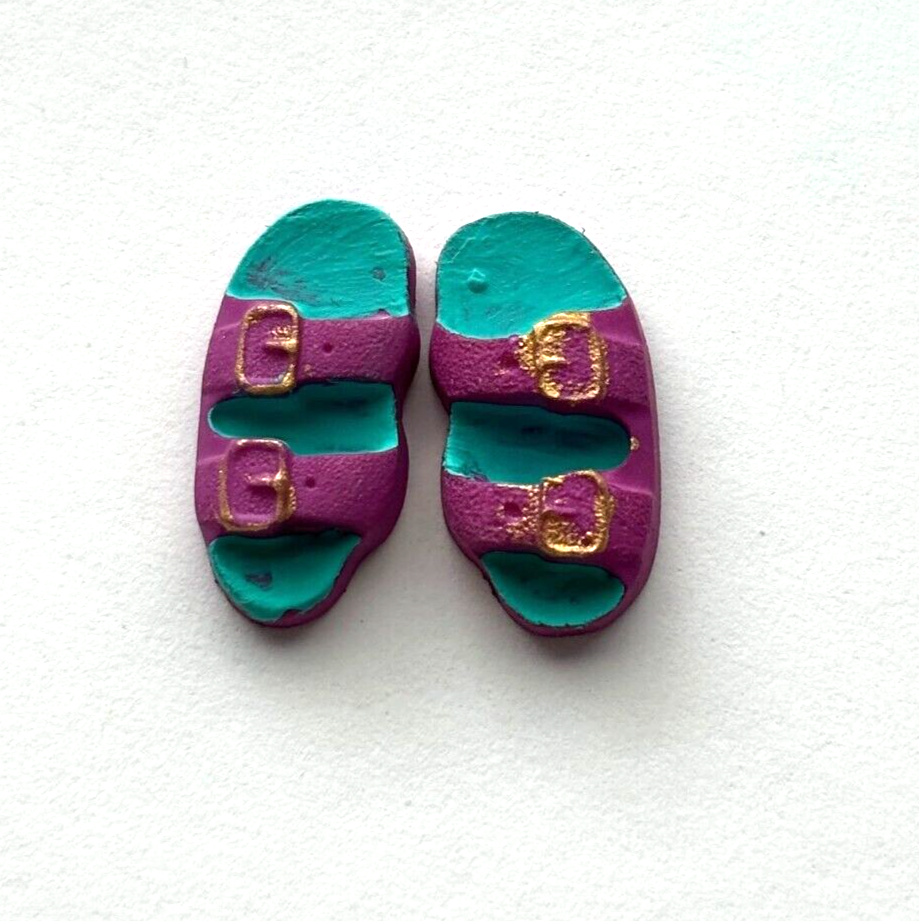 Dollhouse Miniature Adult Sandals Handcrafted