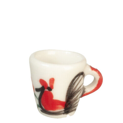 Dollhouse Miniature Rooster Coffee Mug