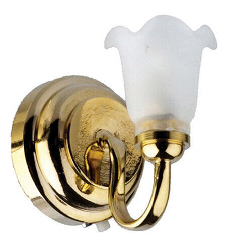 Dollhouse Miniature LED Single Tulip Wall Light - Battery Light