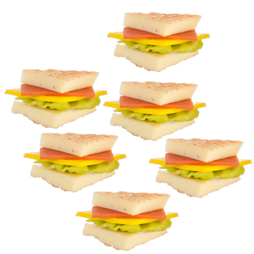 Dollhouse Miniature Set of 6 Sandwiches