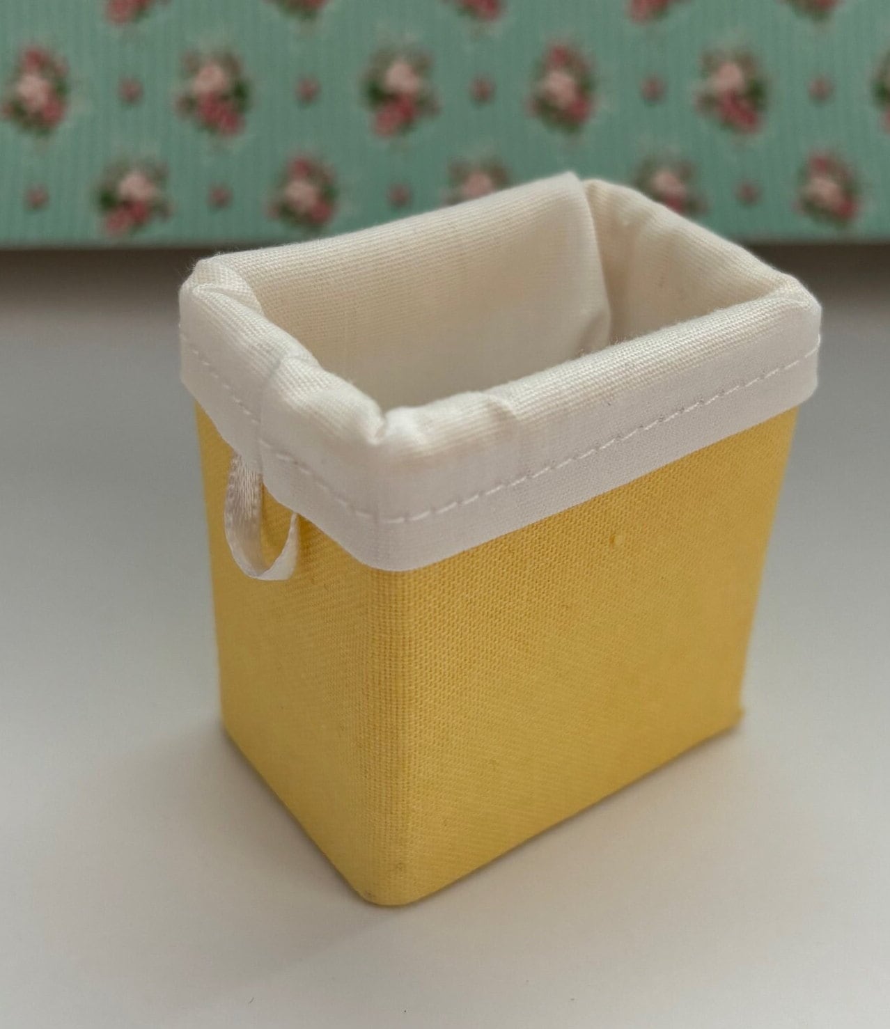 Dollhouse Miniature Handcrafted Clothes Hamper Various Colors