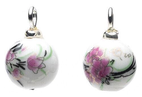 Dollhouse miniature floral ornaments set of 2