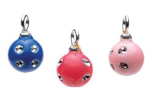 Dollhouse miniature crystal dot ornaments, set of 3