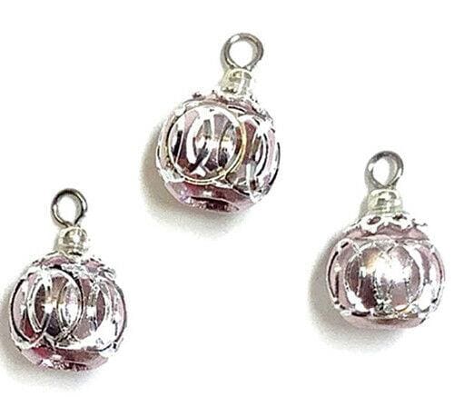 Dollhouse miniature barely rose ornaments set of 3