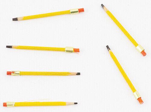 Dollhouse miniature pencils set of6