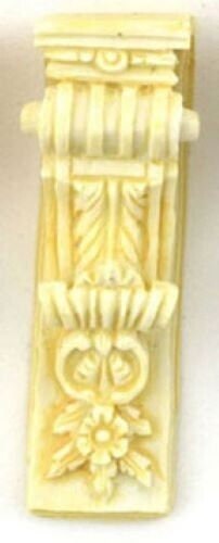 Dollhouse miniature ivory brackets by falcon miniatures set of 2