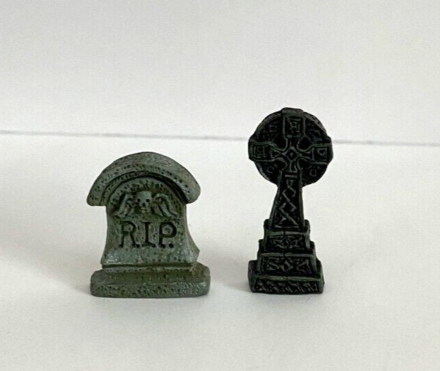 Dollhouse Miniature Tombstones by Falcon Miniatures Set of 2