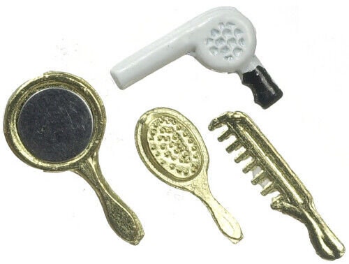 Dollhouse Miniature Vanity Set of 4