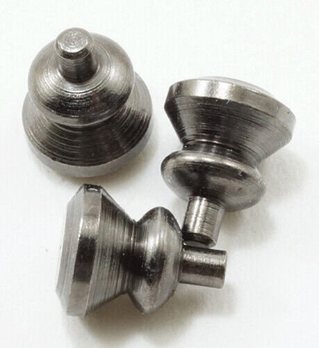 Dollhouse Miniature Pewter Round Knobs, 6 pack