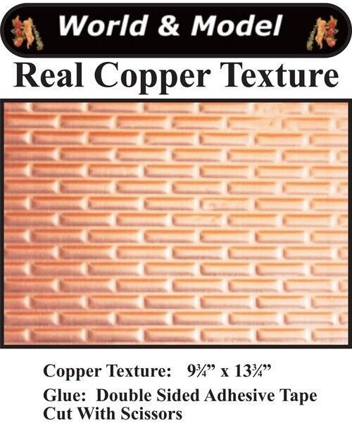Dollhouse Miniature Copper Texture by World Model #36100