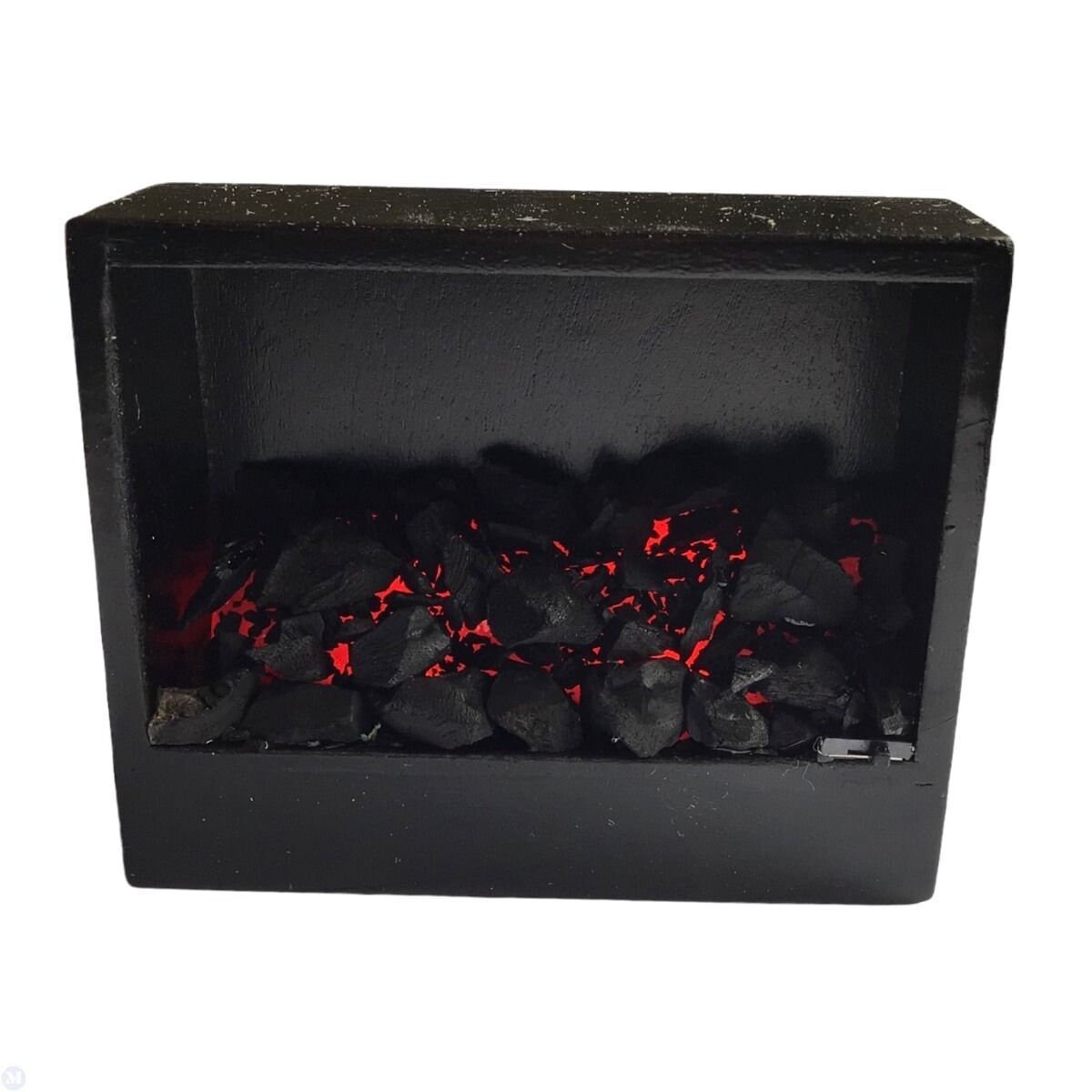 Miniature Dollhouse -  Battery Light -Wall Mounted Fire
