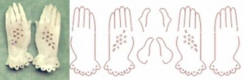 Dollhouse miniature victorian glove kit