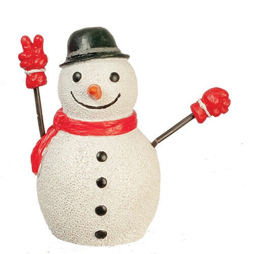 Dollhouse Miniature Snowman 3.5" High