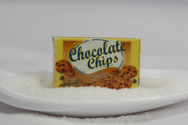 Dollhouse Miniature Chocolate Chip Cookies  - Handcrafted