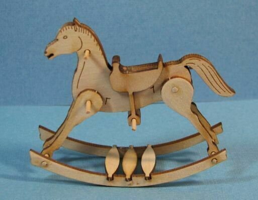 Dollhouse Miniature Rocking Horse Kit