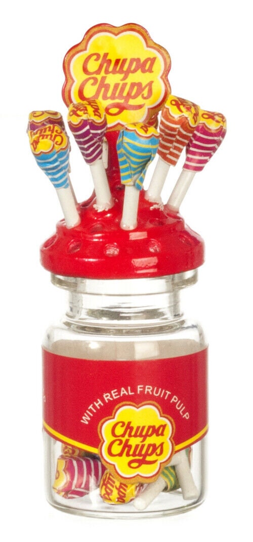 Dollhouse Miniature Lollipops in Jar