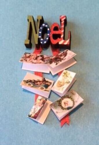 Dollhouse Miniature Noel Card Holder Kit