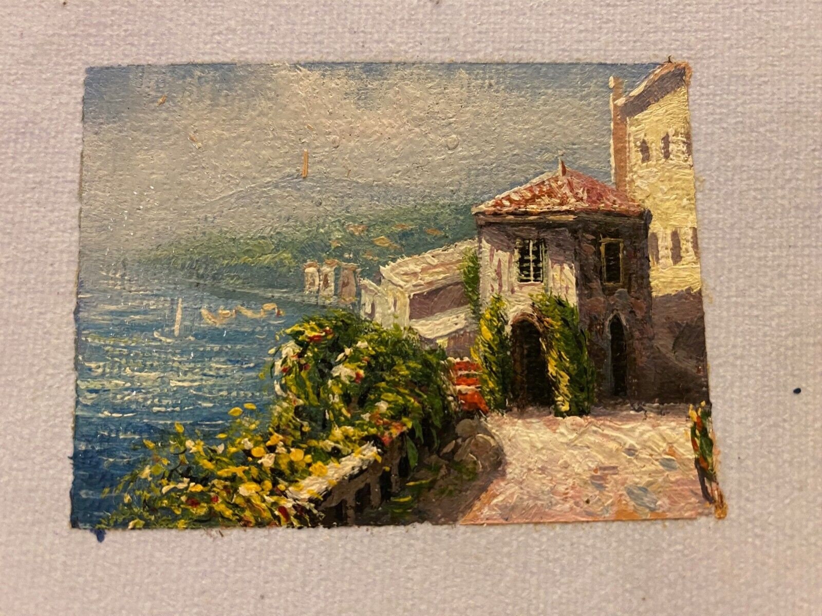 Dollhouse Miniature Fine Hand Painted Oil Painting from the Kendall Studio - H